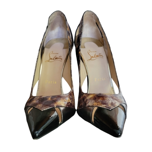 CHRISTIAN LOUBOUTIN Galata Heels 38 1/2 US 8 1/2 - Picture 3 of 12